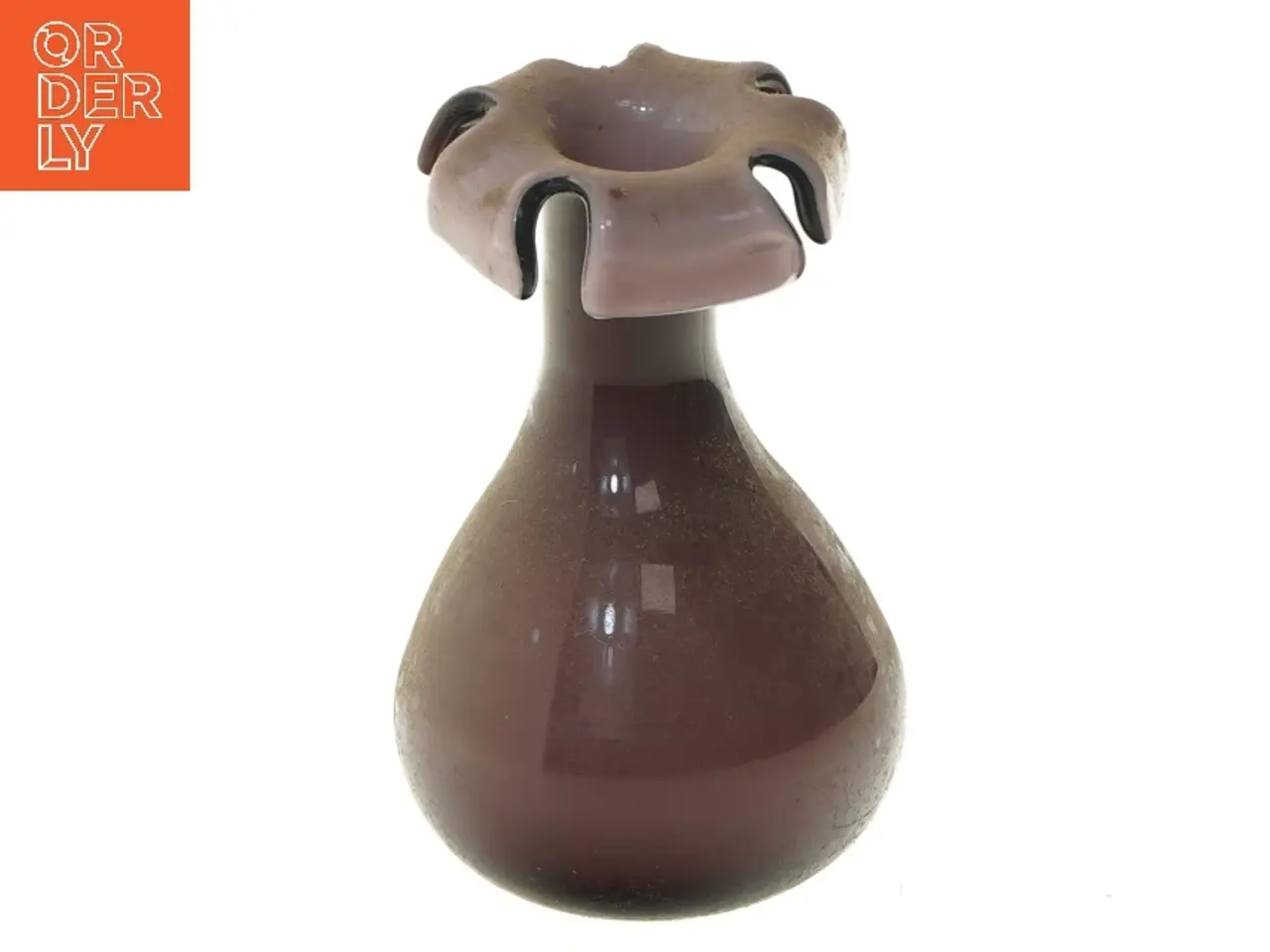 Billede 1 - Brun vase med unik form (str. 16 cm)