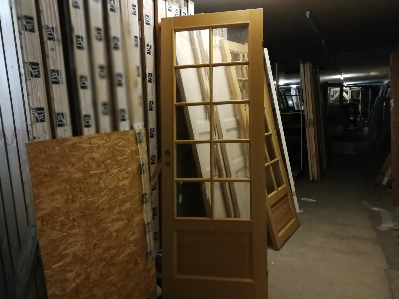 Billede 1 - NY GLASDØR M/FACETSLEBET GLAS KR 1900