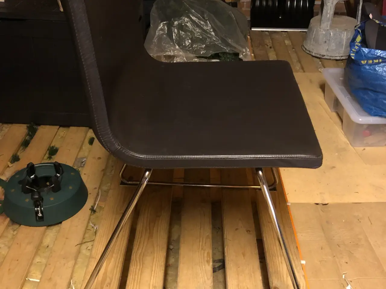 Billede 2 - 8 stk Spisebord stole brun læder