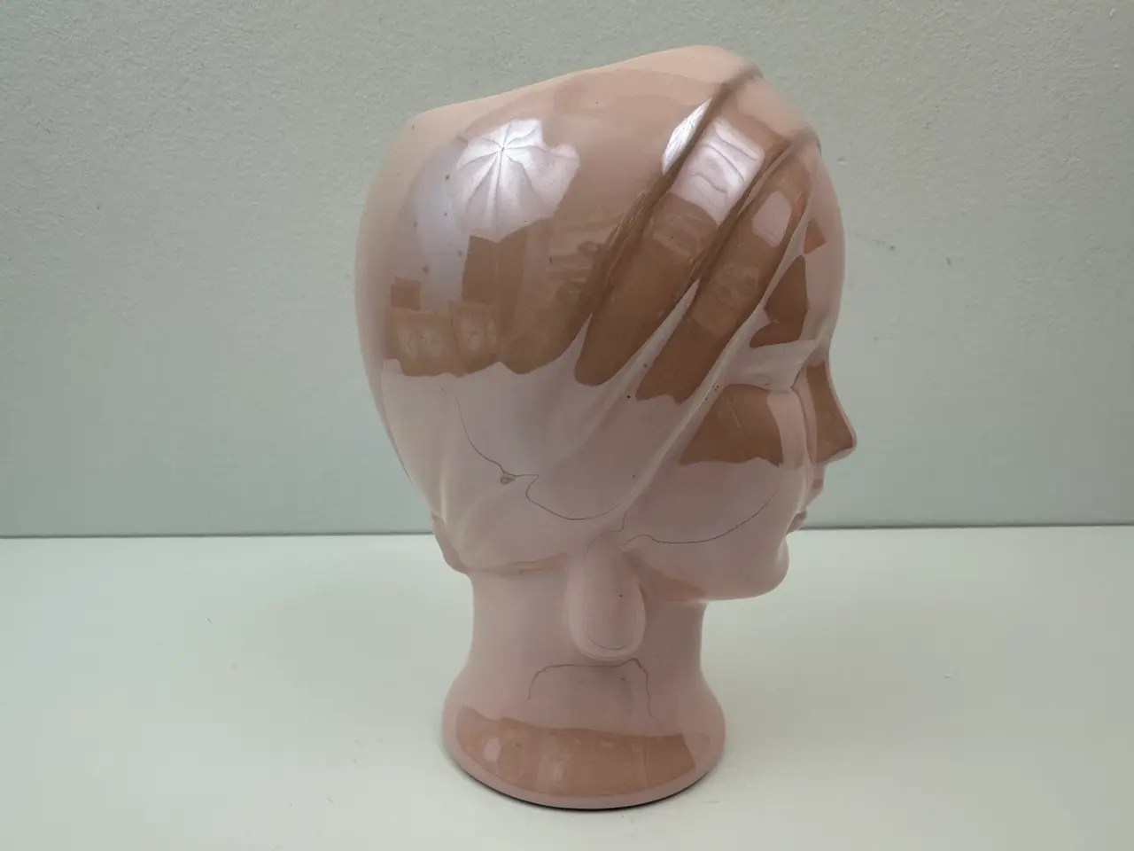 Billede 4 - Retro porcelænshoved i pink