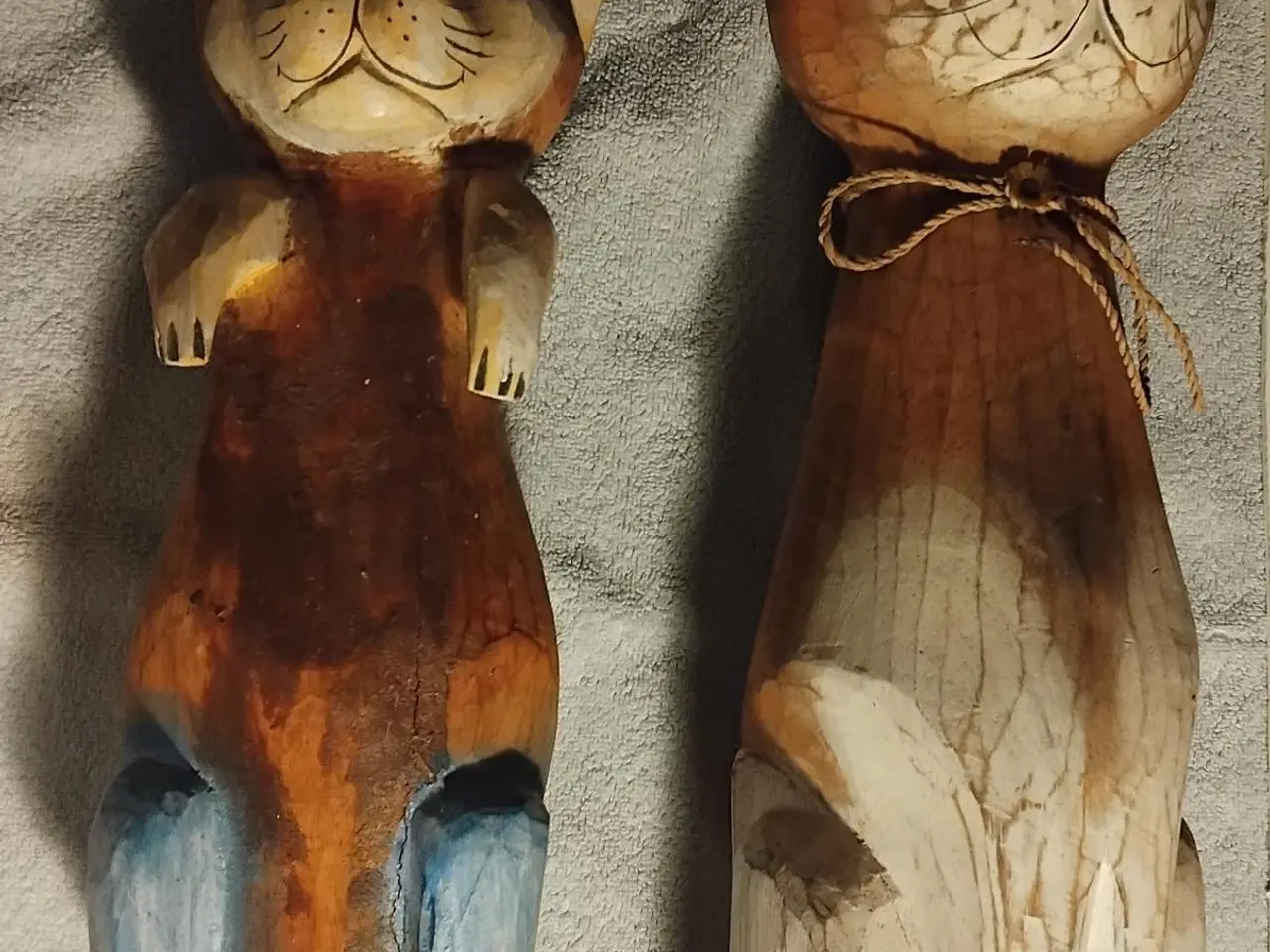 Billede 3 - Træ Kattefigurer 35cm og 50cm Katte figur