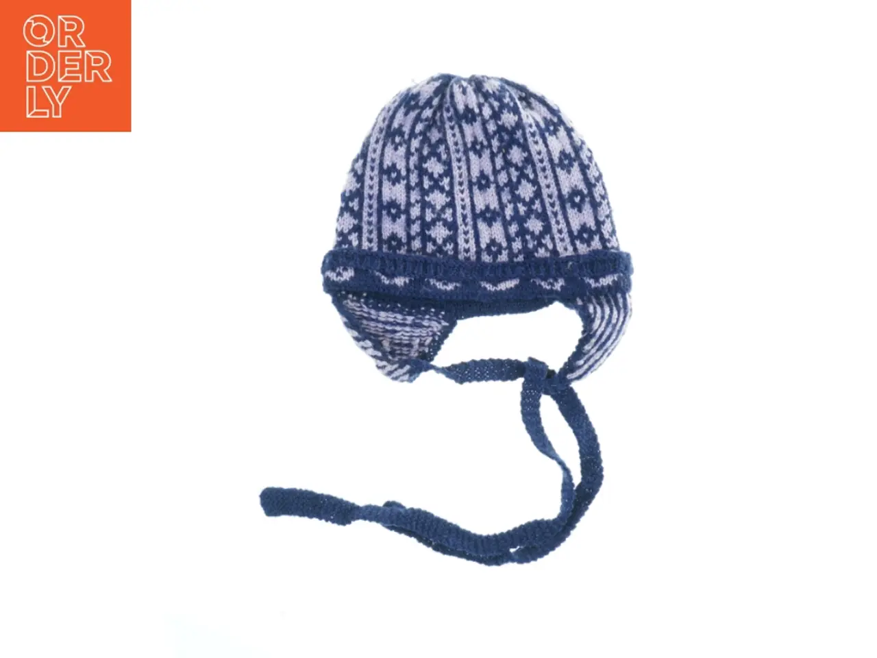 Billede 1 - Strikhue med øreklapper (str. Ø. 17 cm)