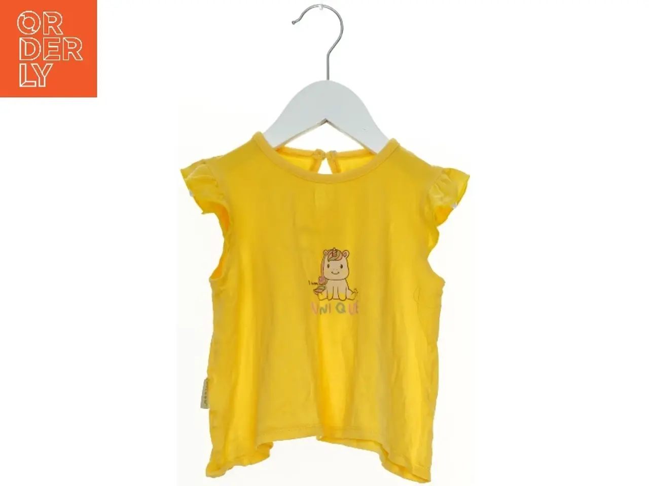 Billede 1 - Gul bluse med print fra Piteku (str. 98)