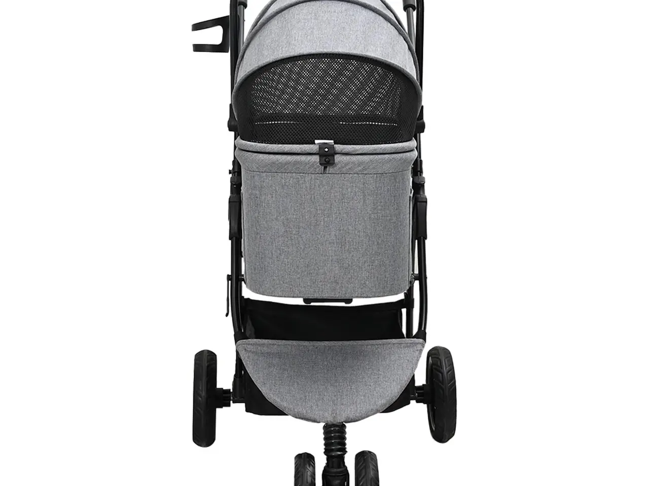 Billede 7 - Sammenklappelig kæledyrsvogn - grå, polyester, 78 × 54 × 101 cm
