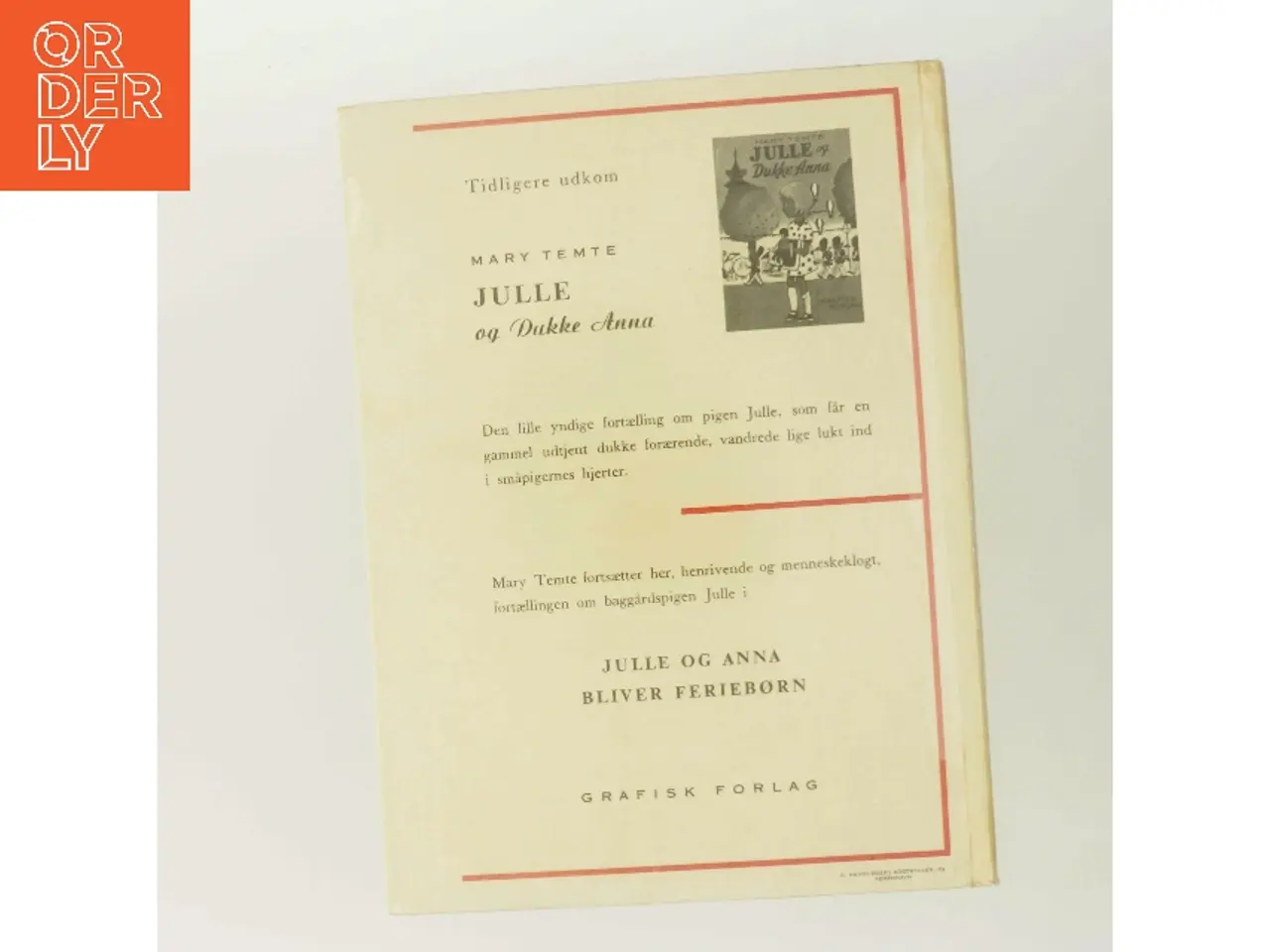 Billede 3 - Julle og Anna bliver feriebørn af Mary Temte (Bog)