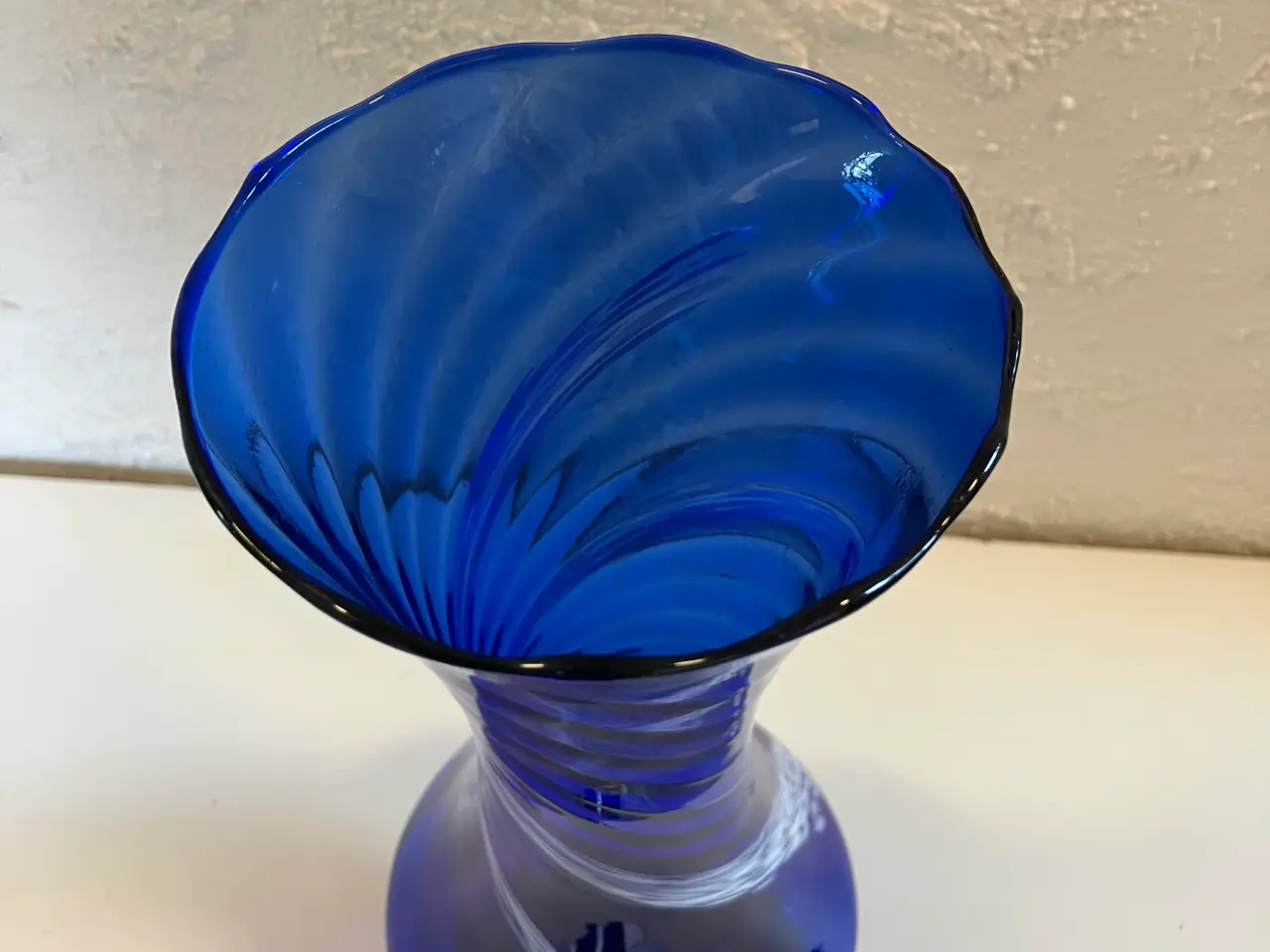 Billede 2 - Håndlavet glas vase