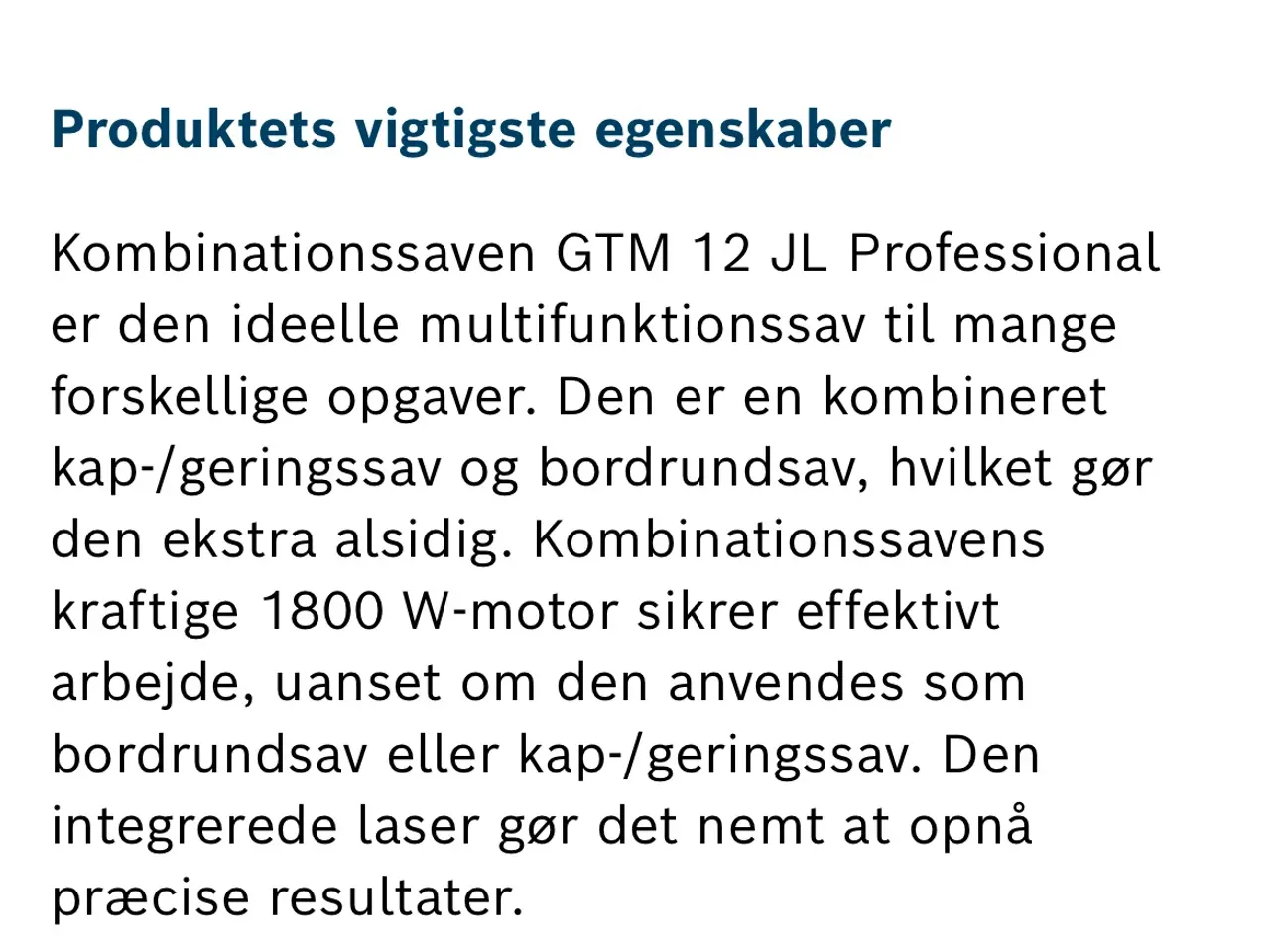 Billede 1 - Combination sav GTM 12 JL