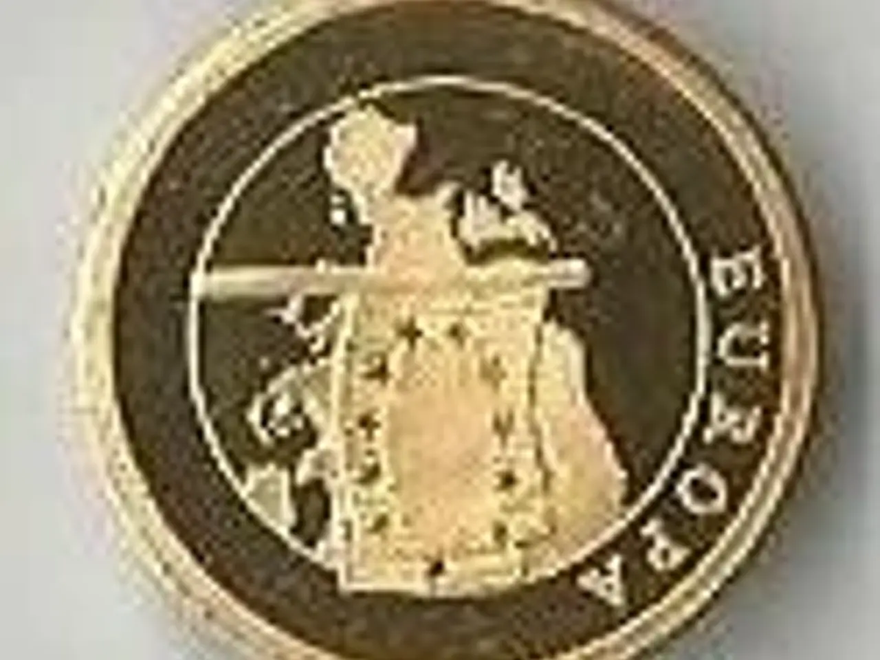 Billede 1 - Guldmønt 14 karat Eu-parlament 14 mm
