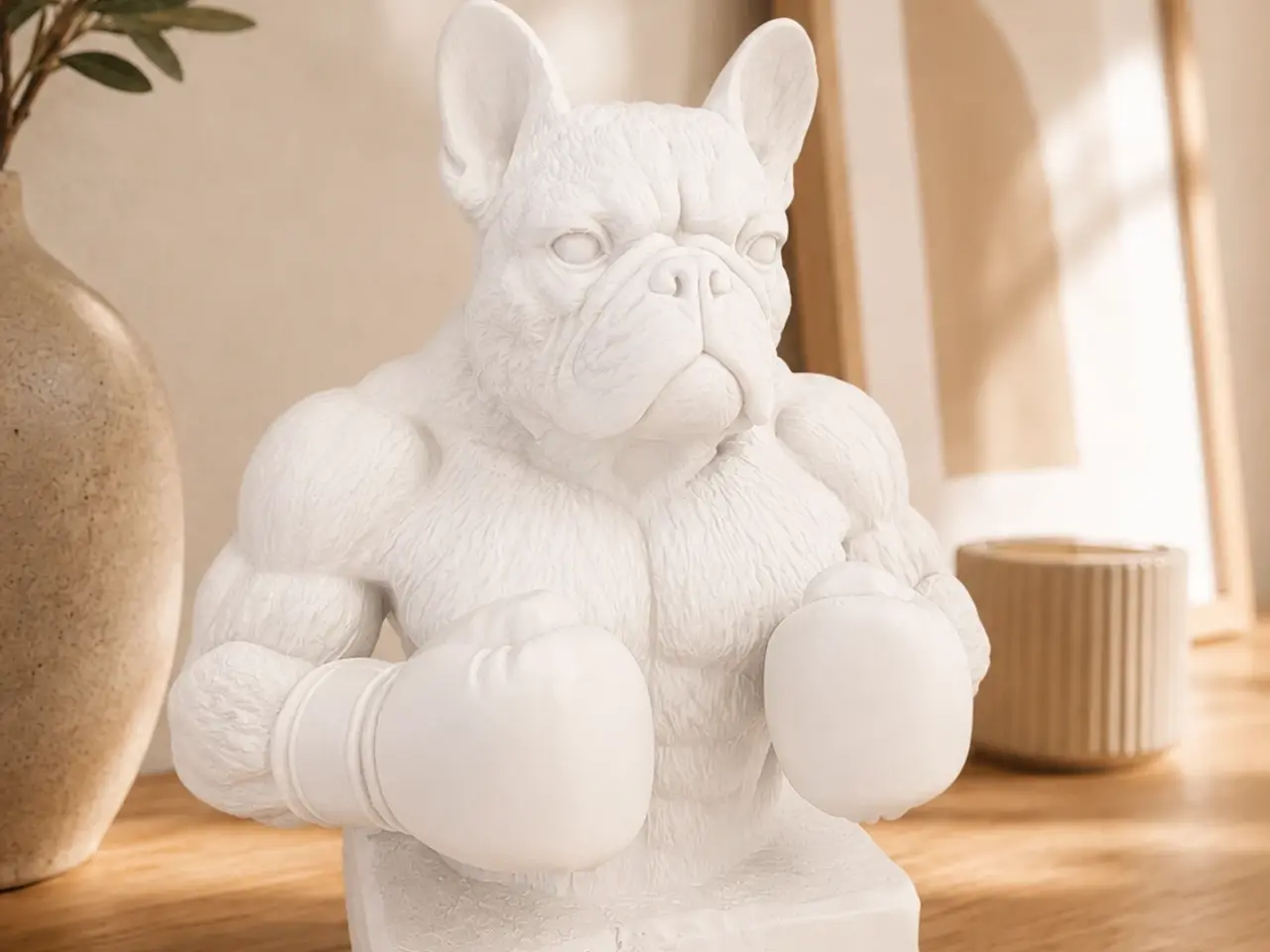 Billede 1 - Boxer frenchie mat hvid