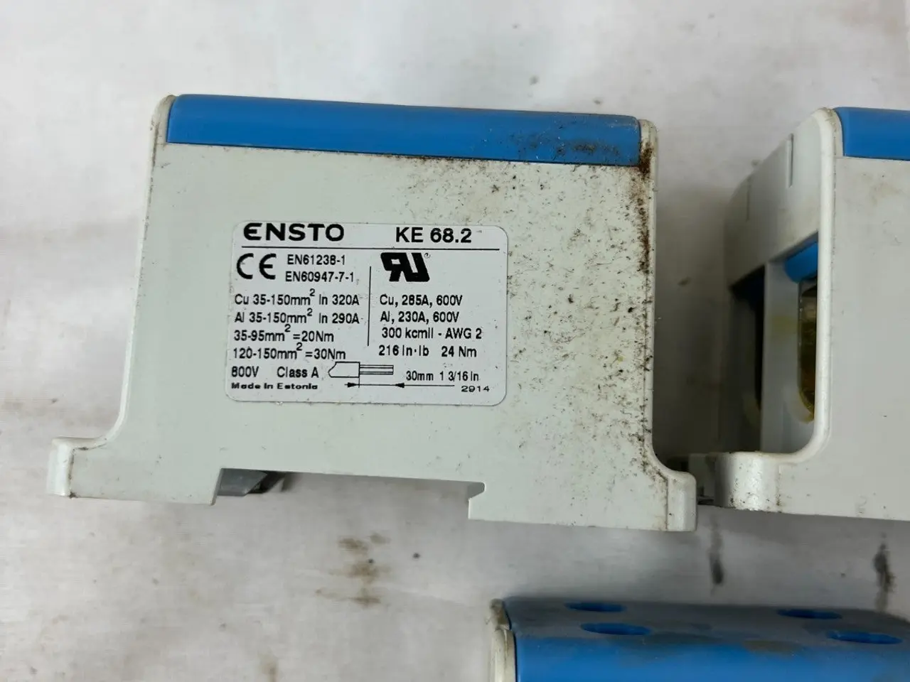 Billede 3 - Ensto KE 68.2 Distribution Terminal Blocks 320A 3x