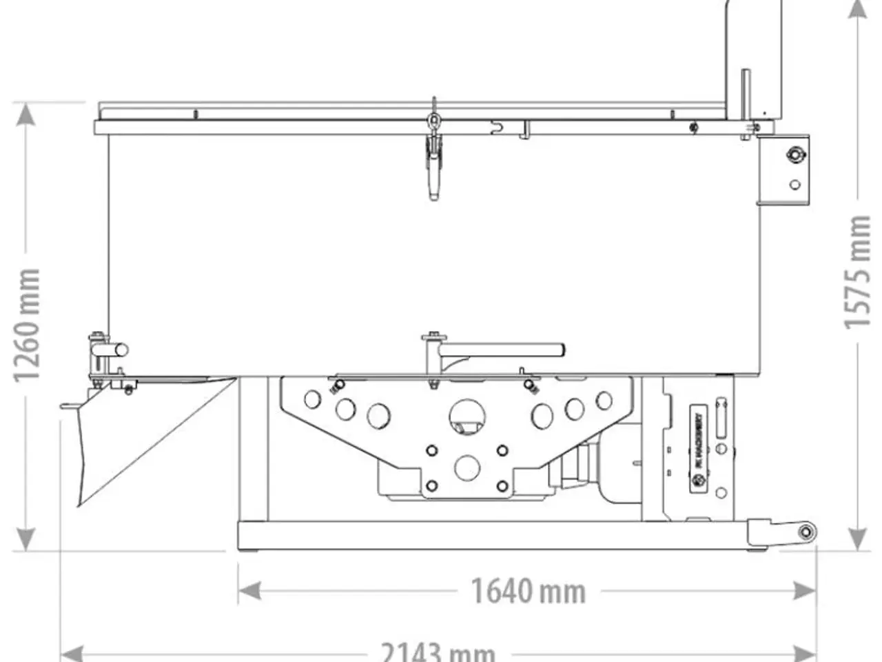 Billede 2 - Fk Maschinery Tvangsblander Pto UBCM1200 - 1200 Liter