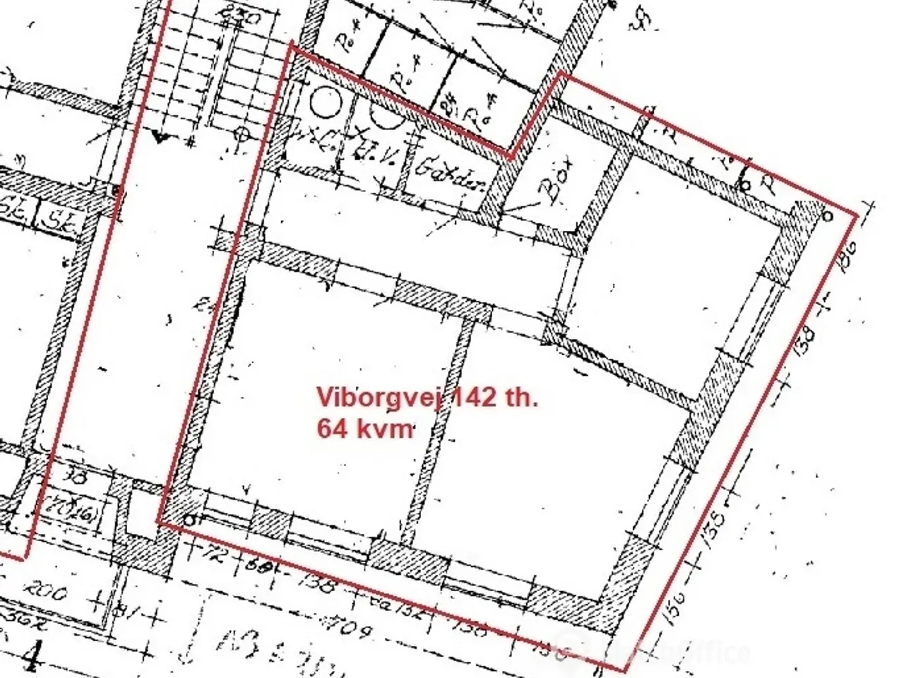 Billede 2 - Kontor på Hasle Torv med 2 separate kontorrum