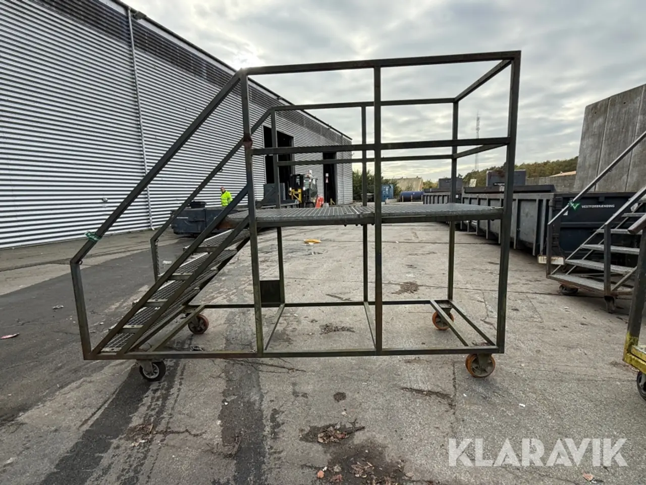 Billede 7 - Arbejdesplatform med trapper 1 styk