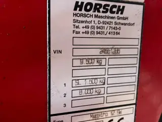 Horsch Maestro 12 SW Majs Så motorer/enheder