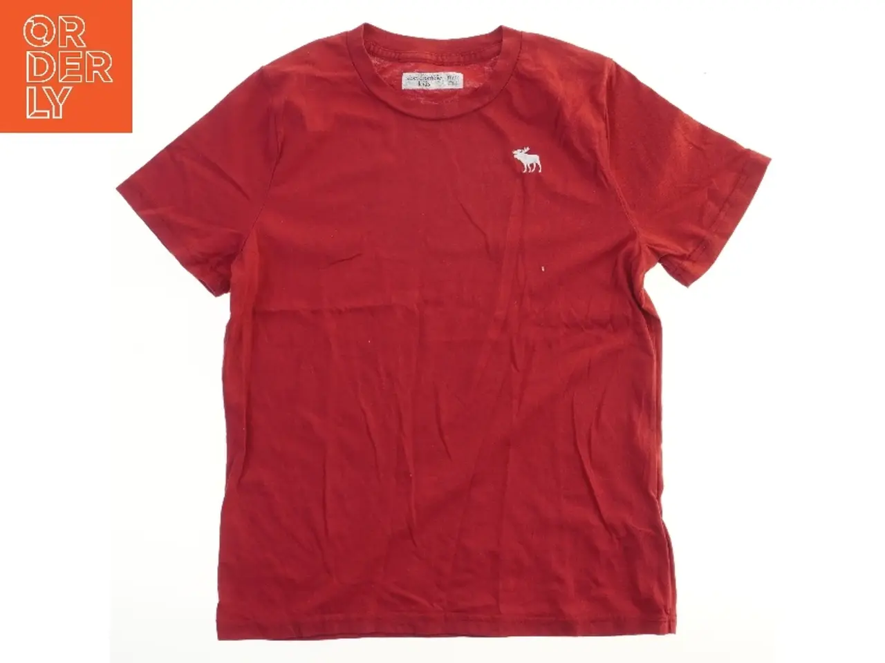 Billede 1 - Rød T-shirt med lille logo fra Abercrombie (str. 80)