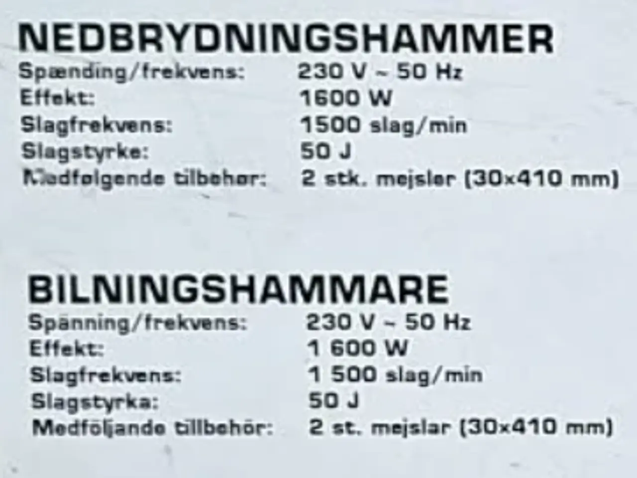 Billede 3 - Nedbrydningshammer
