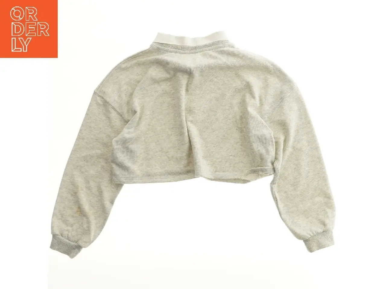 Billede 2 - Grå kort sweatshirt med krave fra H&M (str. 134)