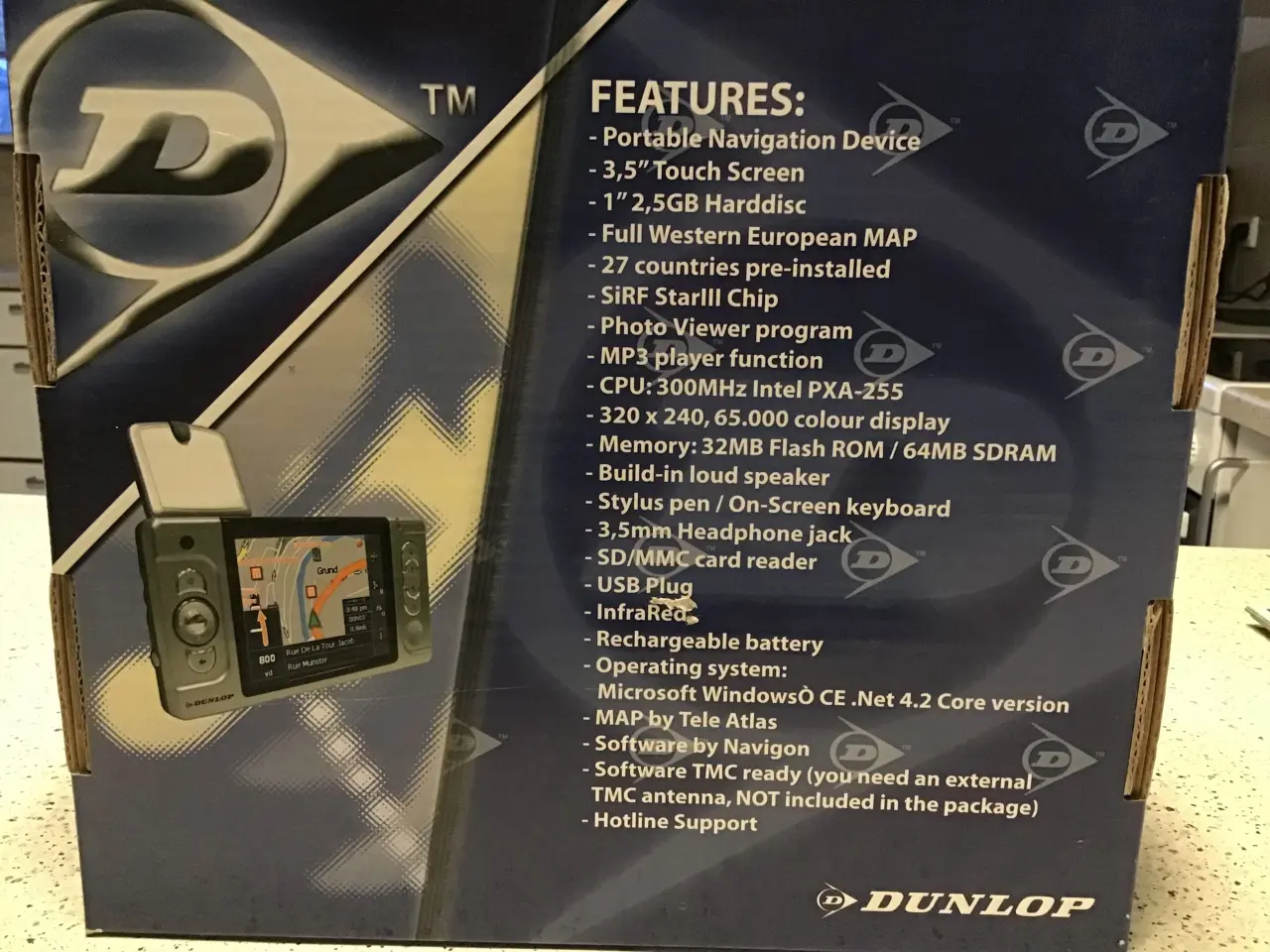 Billede 4 - Dunlop Navigation m. EU kort