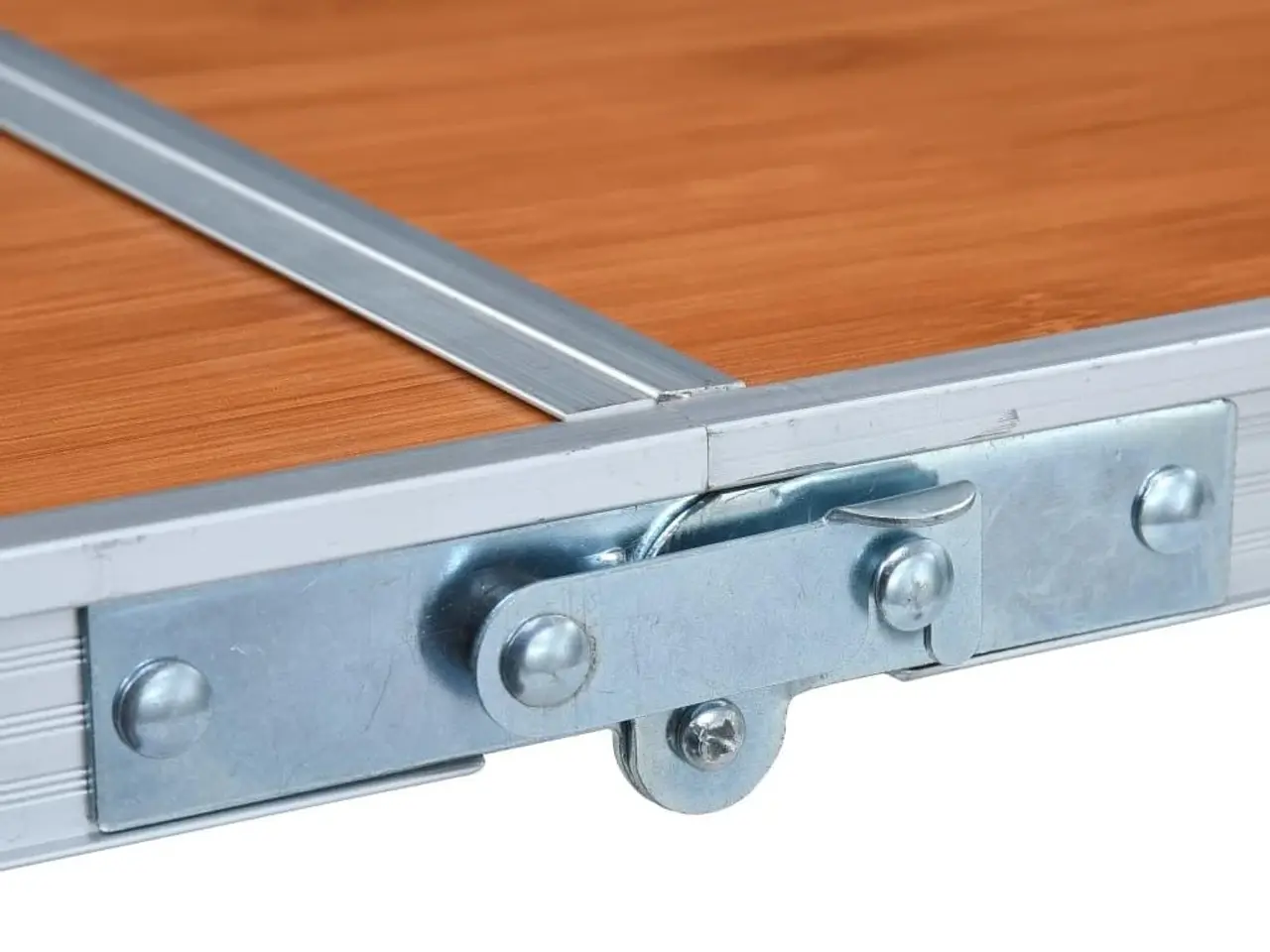 Billede 6 - Foldbart campingbord i aluminium - 120 x 60 cm, højdejusterbart