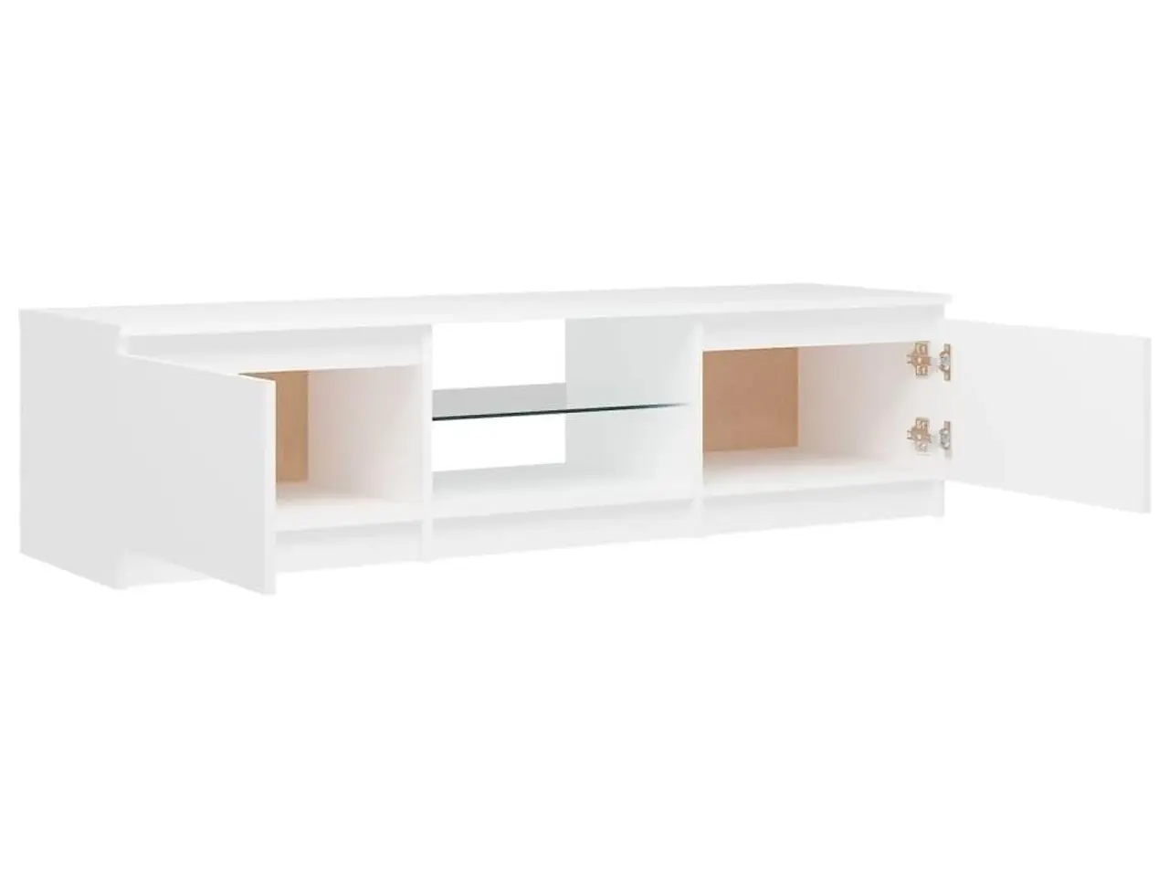 Billede 8 - Tv-skab med LED-lys 140x40x36 cm hvid