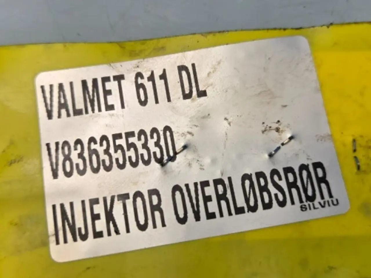 Billede 10 - Valmet 611 DL Injektor Overløbsrør 836355330