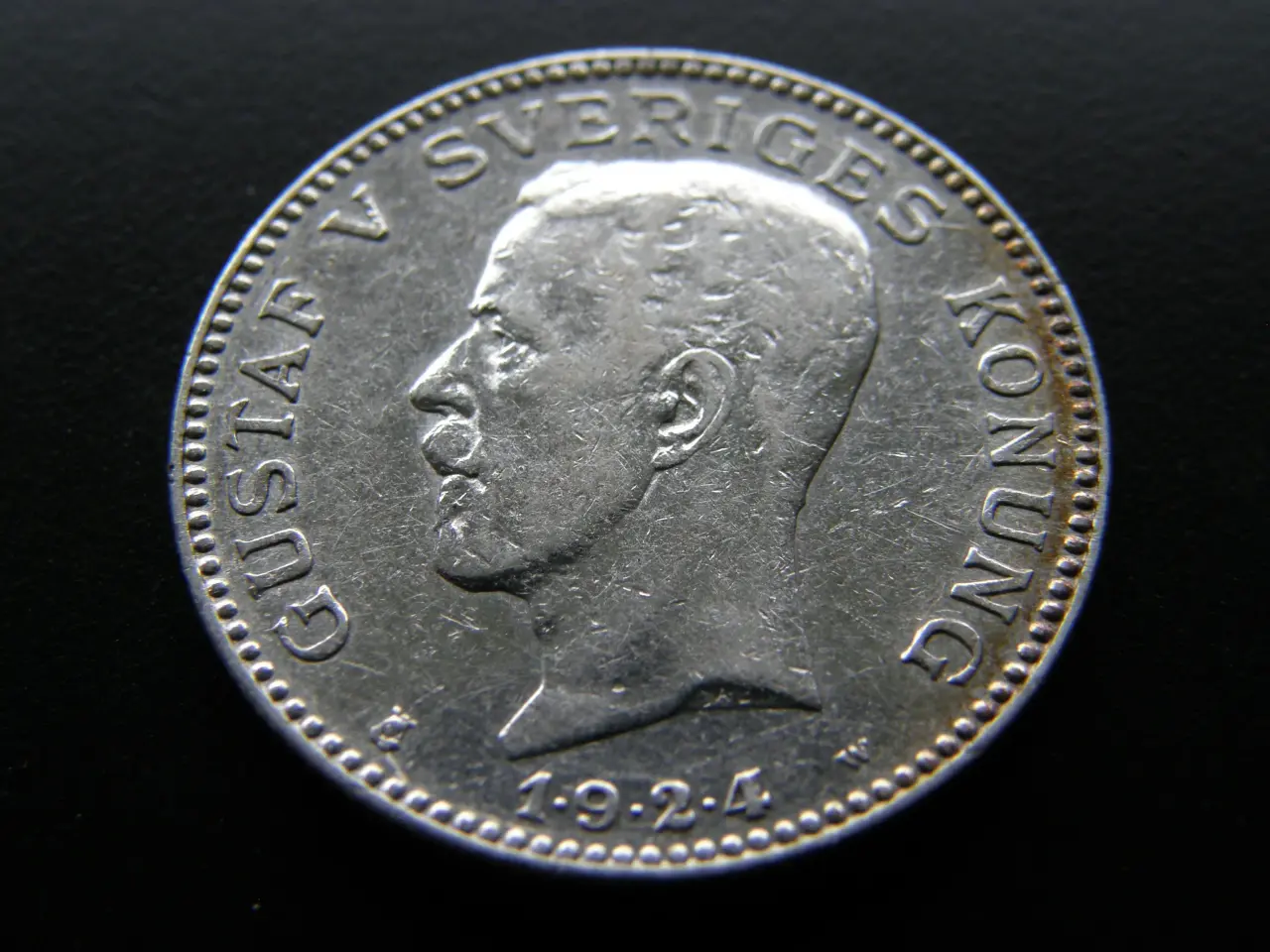 Billede 1 - Sverige 1 Krona 1924 W KM#786.1