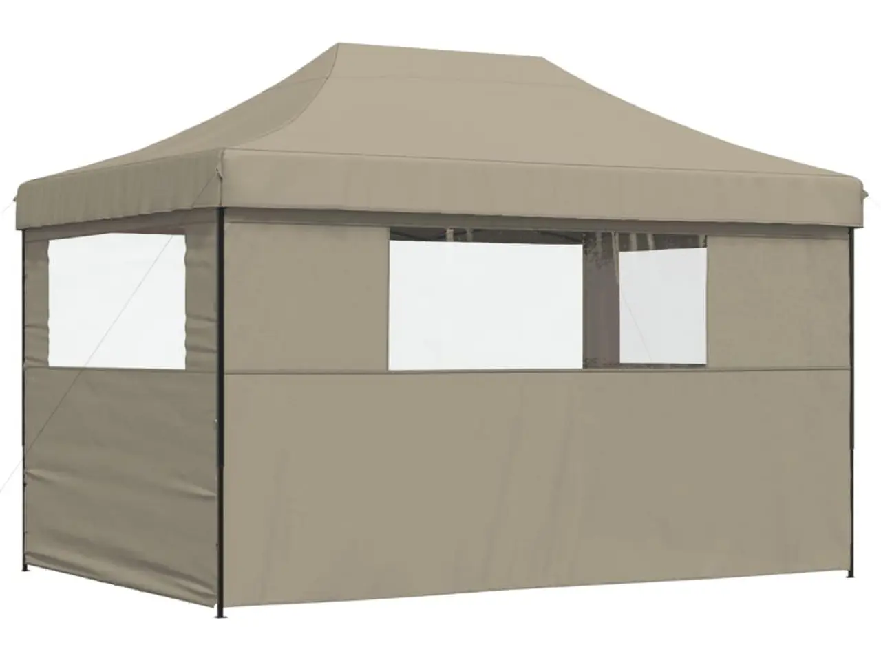 Billede 5 - Foldbart pop up-festtelt med 3 sidevægge - gråbrun