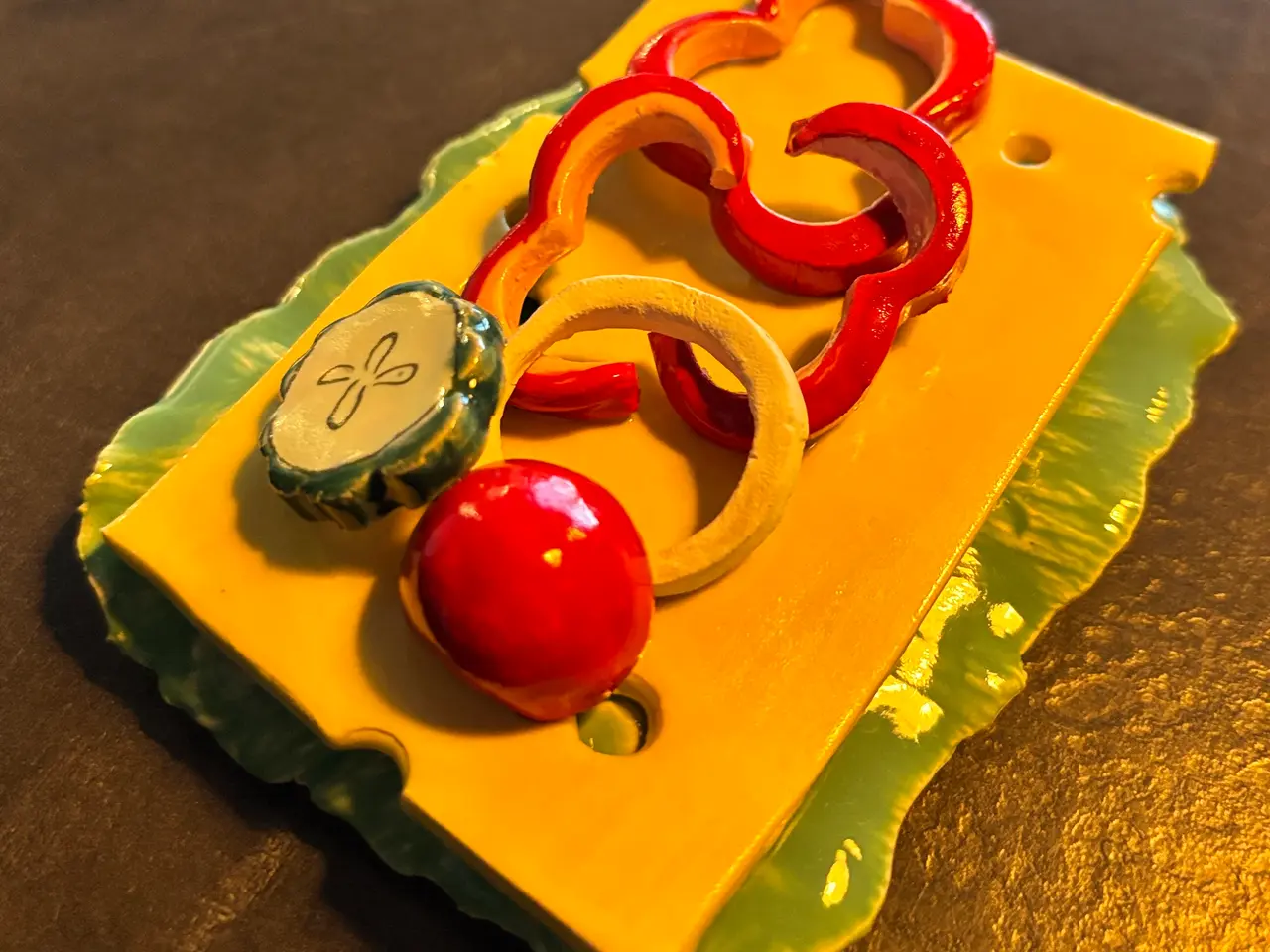 Billede 7 - Smørrebrød i keramik - Ostemad