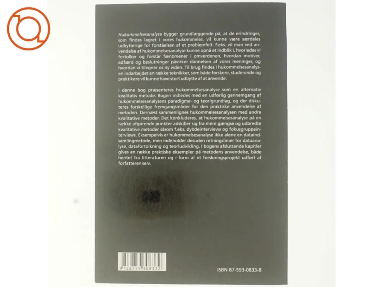 Billede 3 - Hukommelsesanalyse : en alternativ kvalitativ metode af Torben Hansen (f. 1966) (Bog)