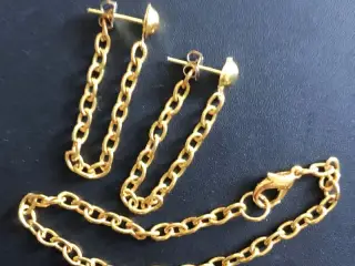 SMYKKESÆT med ØRESTIKKER og ARMBÅND - konfirmand