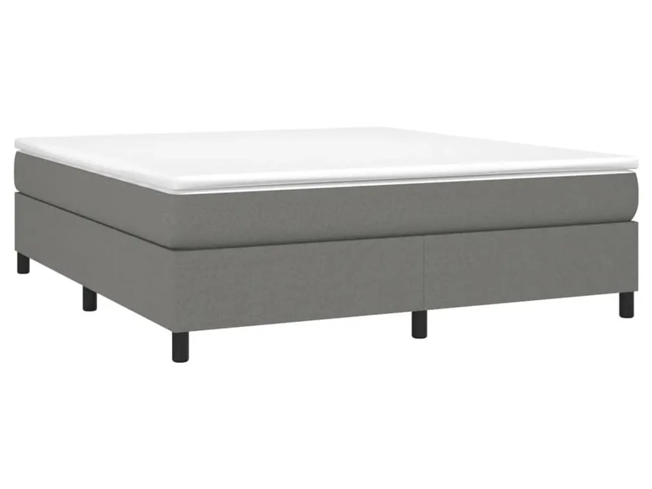 Billede 3 - Kontinentalseng med madras 180x200 cm stof mørkegrå