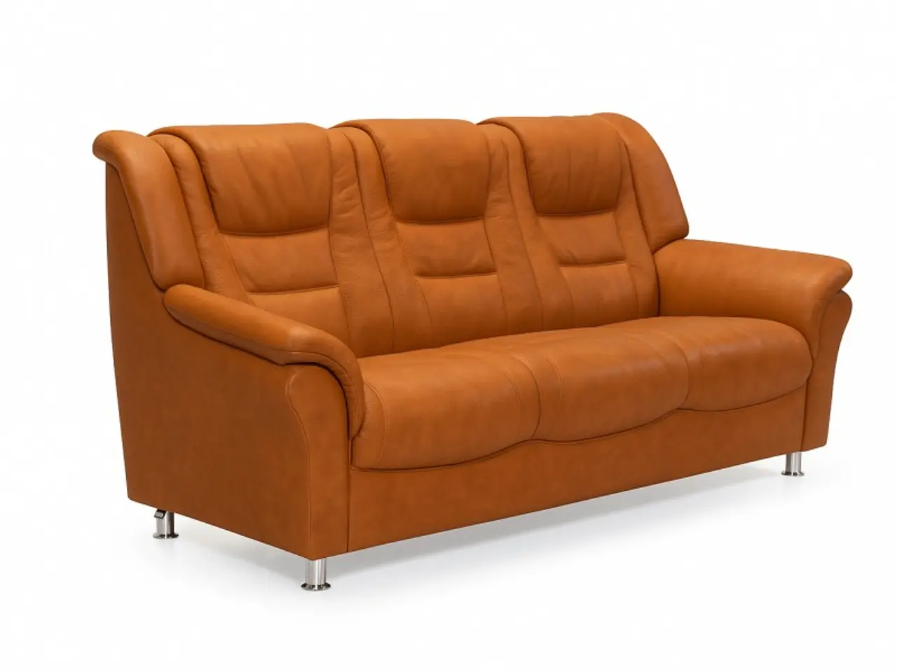 Billede 2 - Strib 3 Personers lædersofa