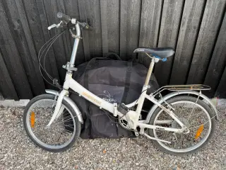 2 CAMPER fold sammen cykler, let og handy med gear