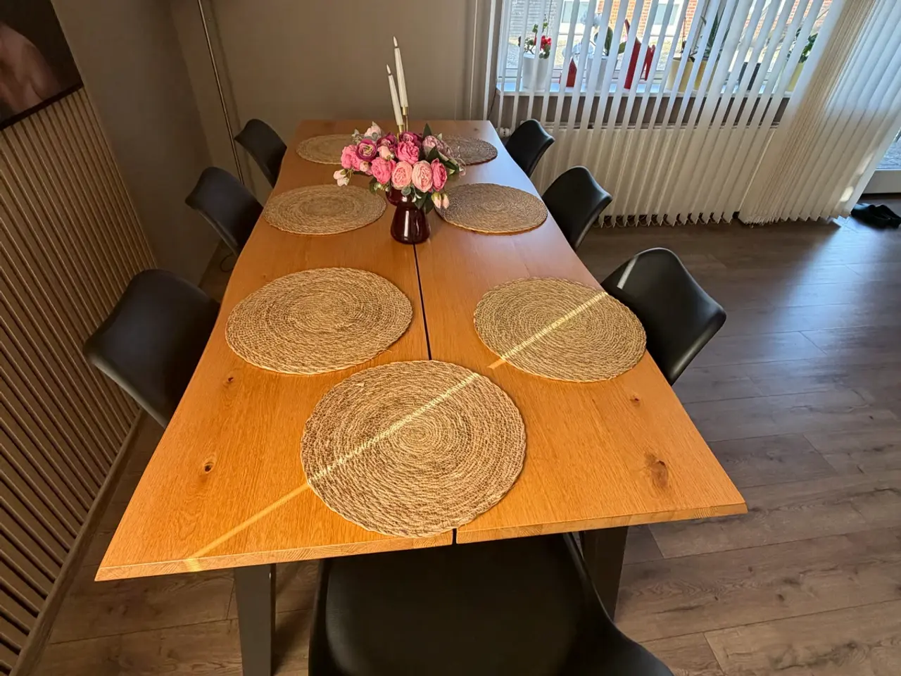 Billede 2 - Spisebord med 7 spisebordstole