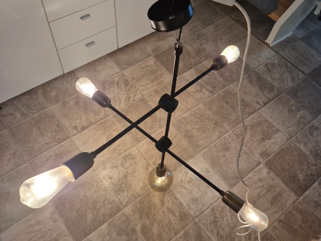 Billede 6 - Sputnik lysekrone med 5 pærer