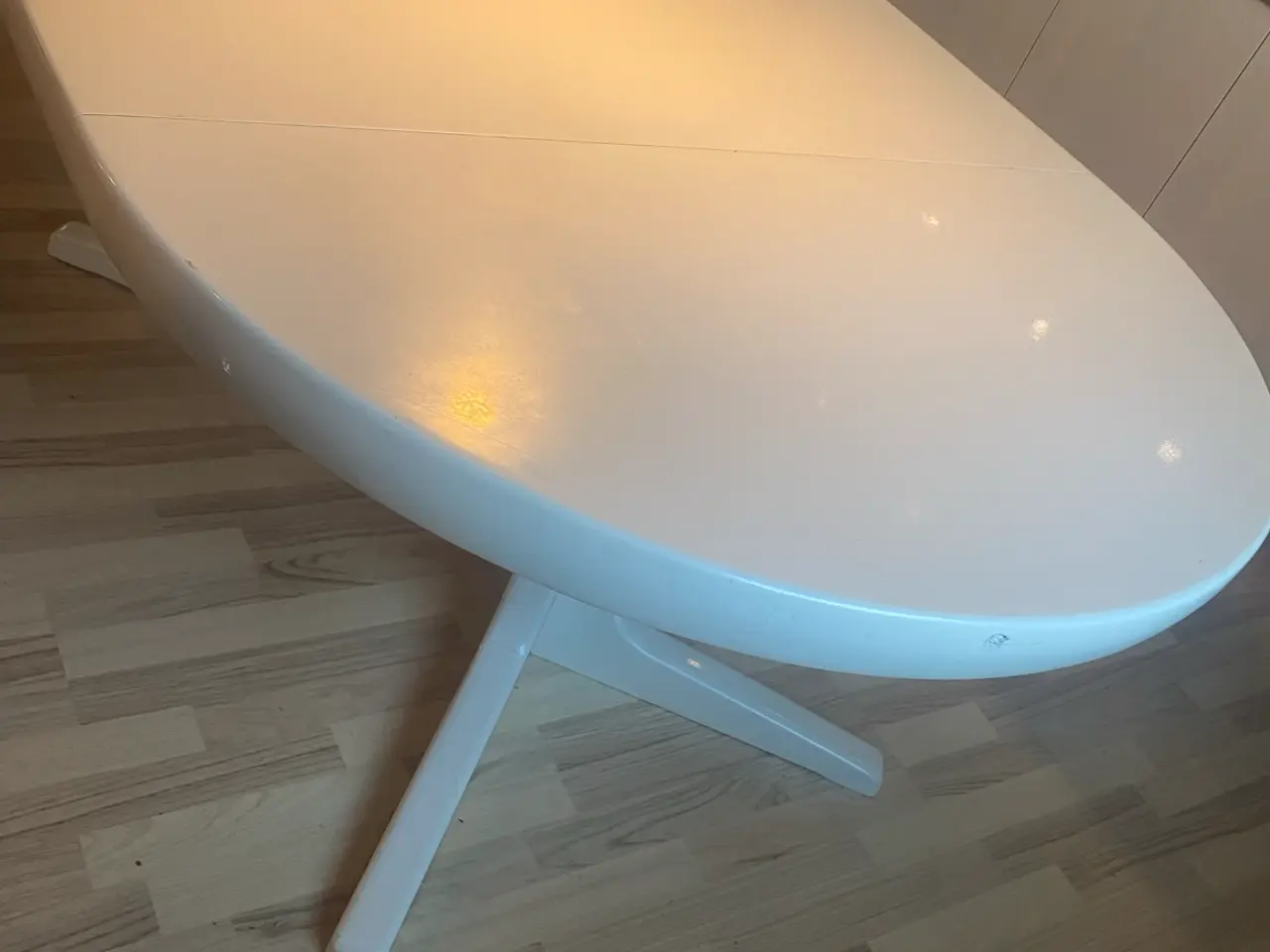 Billede 3 - Skovby spisebord – Hvidt m. 2 plader