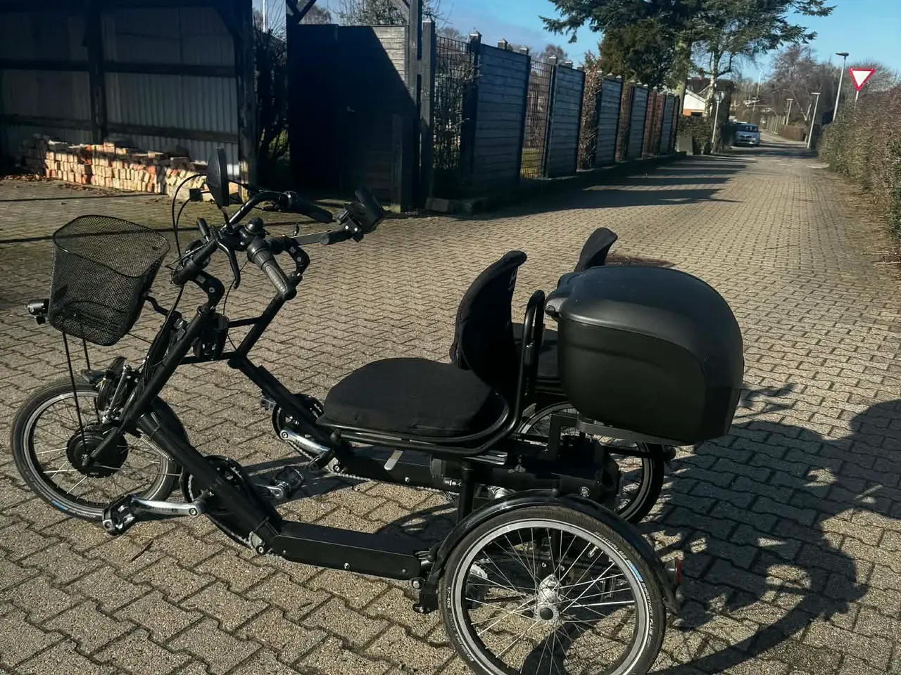 Billede 1 - Tvillingecykel på el, nærmest som ny!