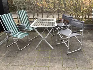 Campingbord incl. 4 stole
