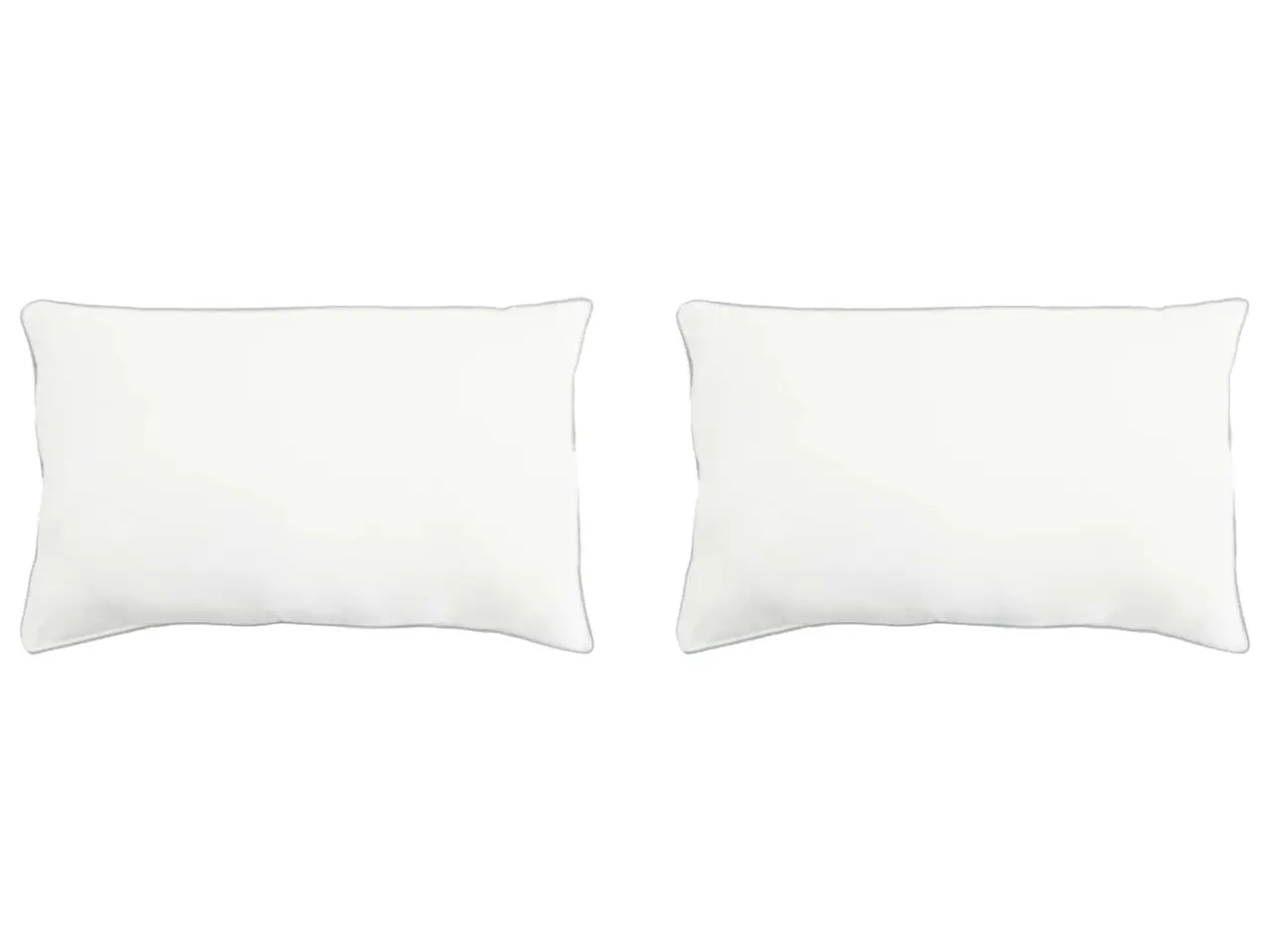 Billede 1 - Hovedpuder 2 stk - hvid 50 × 75 cm med bambusfiber