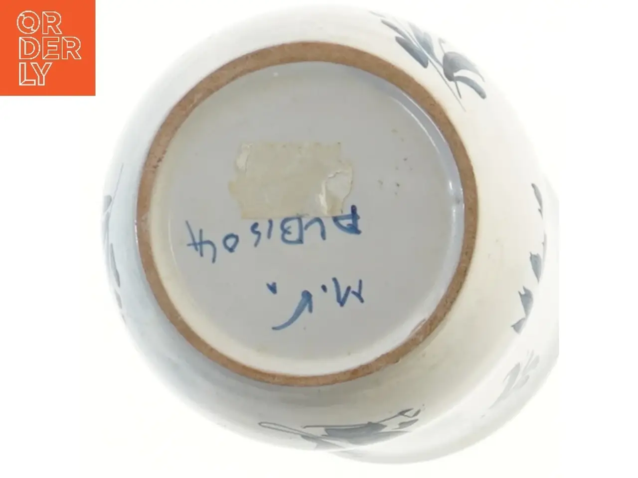 Billede 3 - Blå og hvid vase (str. 21 cm)