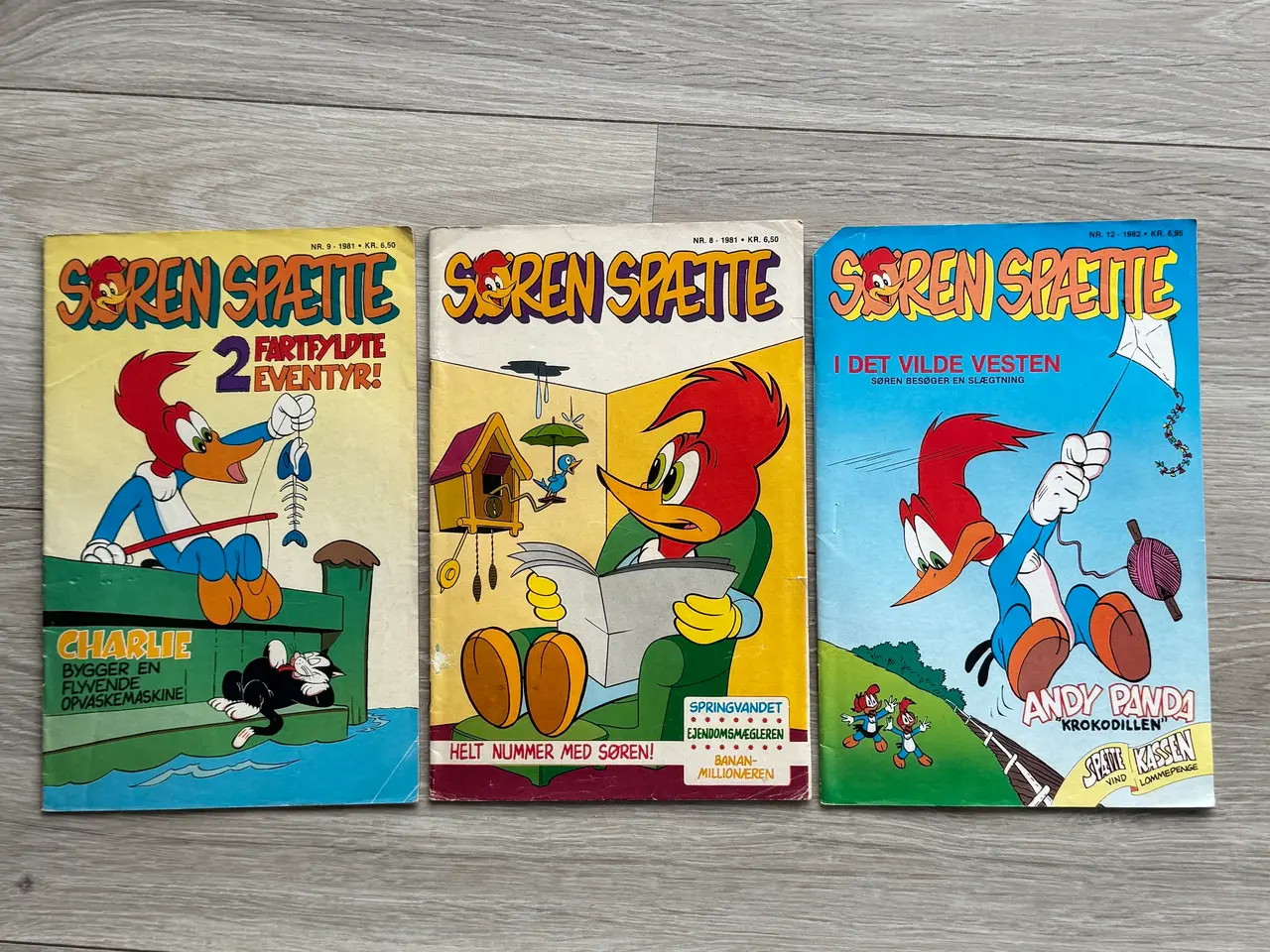 Billede 1 - SØREN SPÆTTE TEGNESERIE- 3 STK