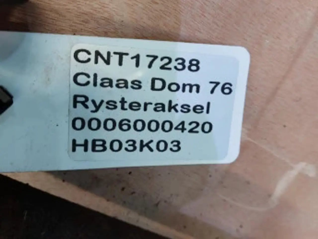 Billede 9 - Claas Dominator 76 Rysteraksel 0006000420