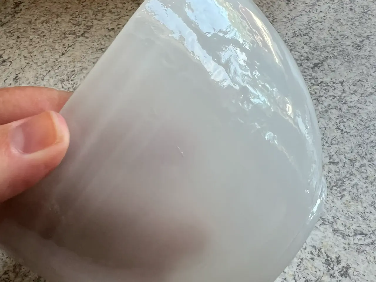 Billede 2 - Hvid glasskål