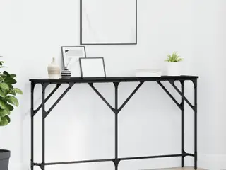 Konsolbord i sort eg - 140 x 23 x 75 cm