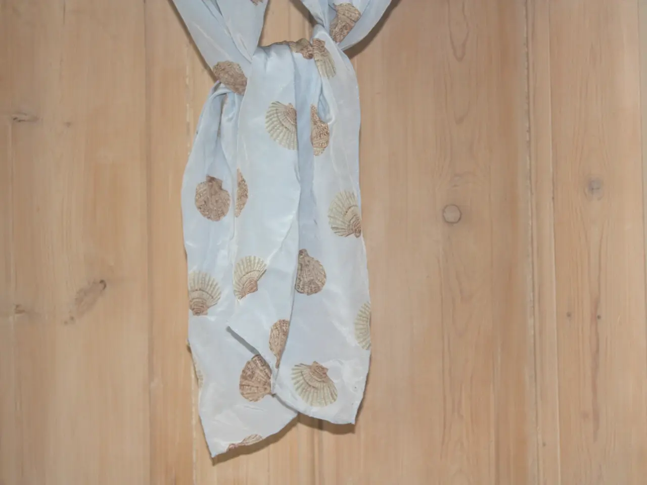 Billede 3 - Himmelblå vintage silke tørklæde 165 cm x 37 cm