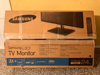 24” TV monitor.