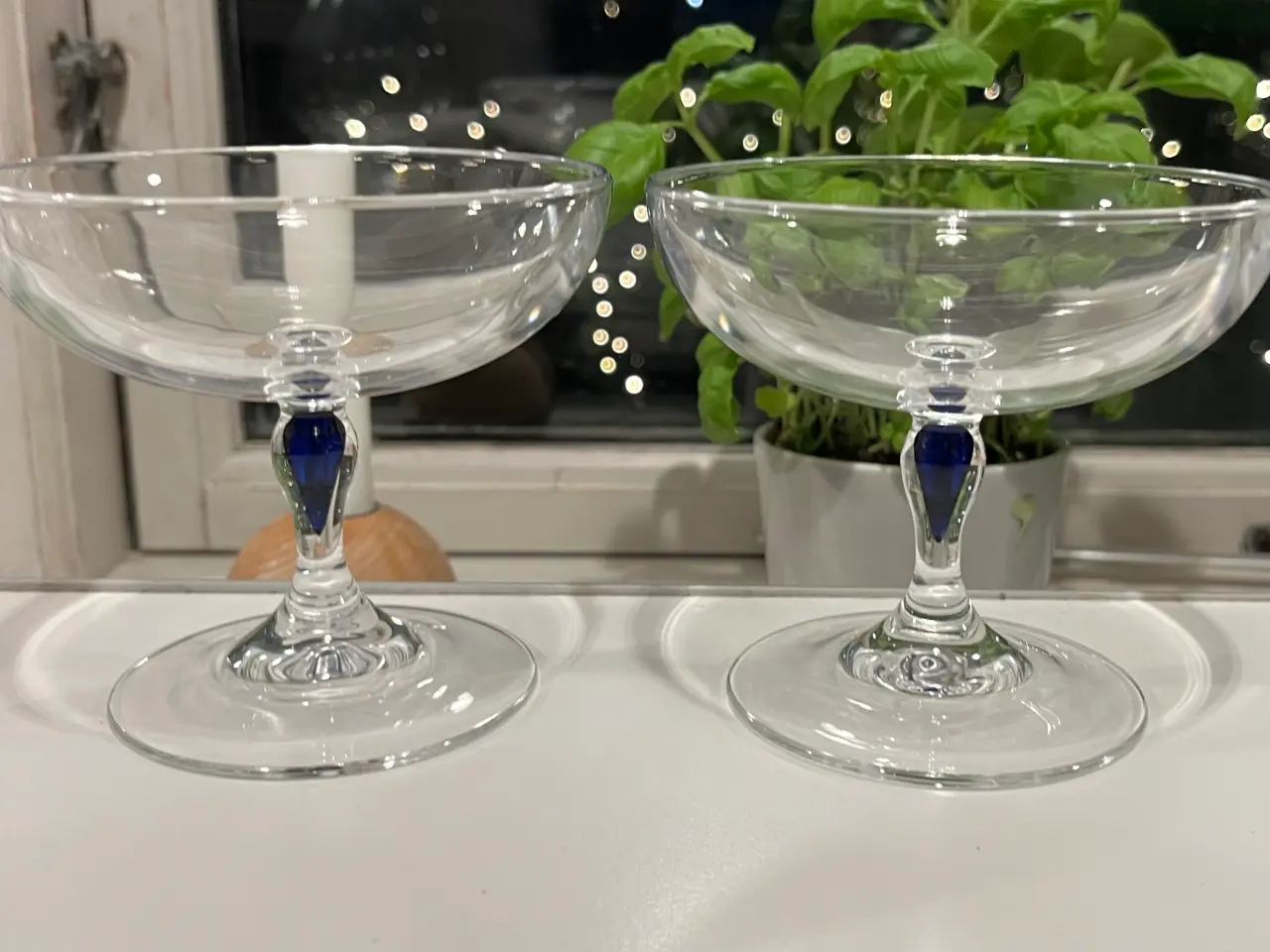Billede 2 - Blå Saphir cognac + champagneskåle, 6 stk.