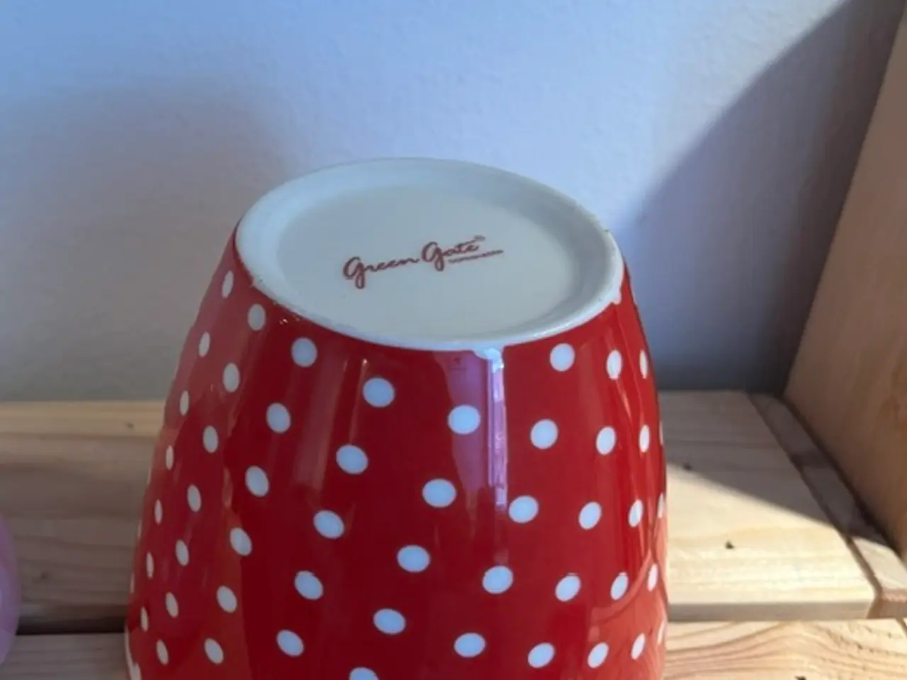Billede 2 - GreenGate – Rød polkaprikket lattekop