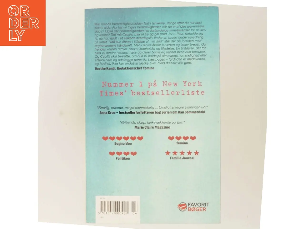 Billede 3 - Min mands hemmelighed af Liane Moriarty (Bog)
