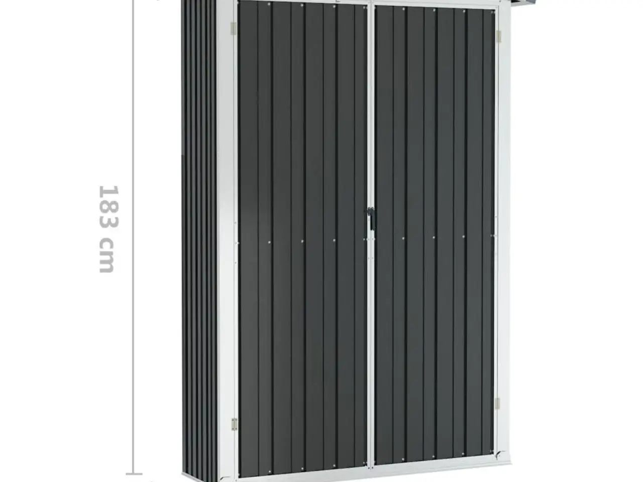 Billede 8 - Haveskur i galvaniseret stål 116 × 45 × 175 cm - antracitgrå